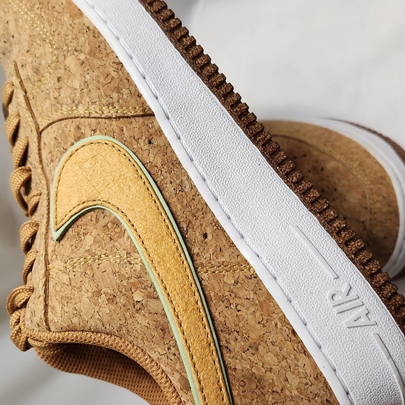 Nike Air Force 1 '07 PRM Cork Flux Happy Pineapple Sneakers (M size 10) - Picture 8 of 14